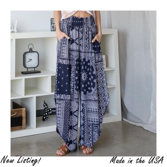 Bucketlist Pants - 🌼RESTOCKED🌼 Paisley Print Wide Leg Pants